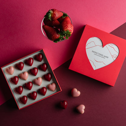 علبة أكمام القلوب الحلوة