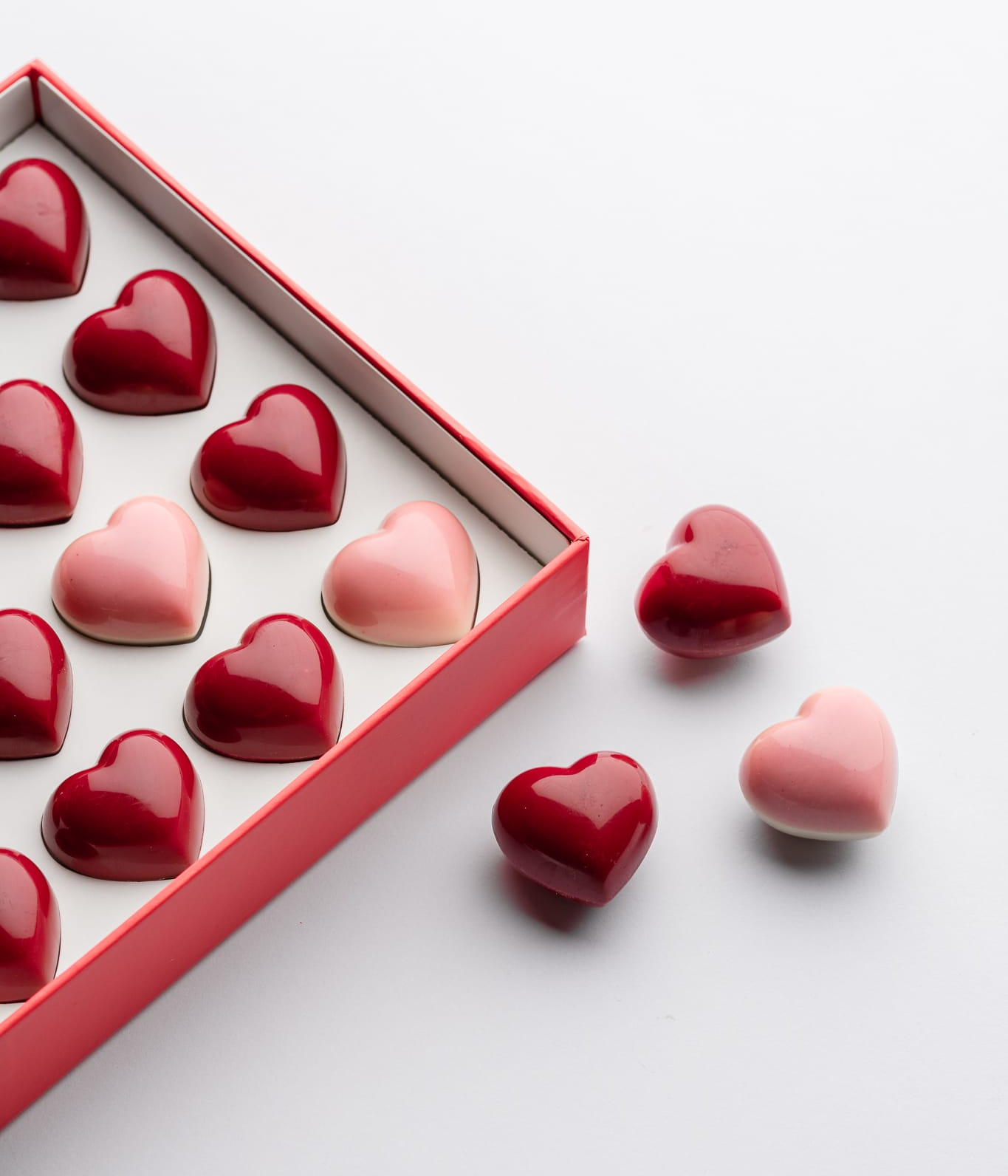 علبة أكمام القلوب الحلوة