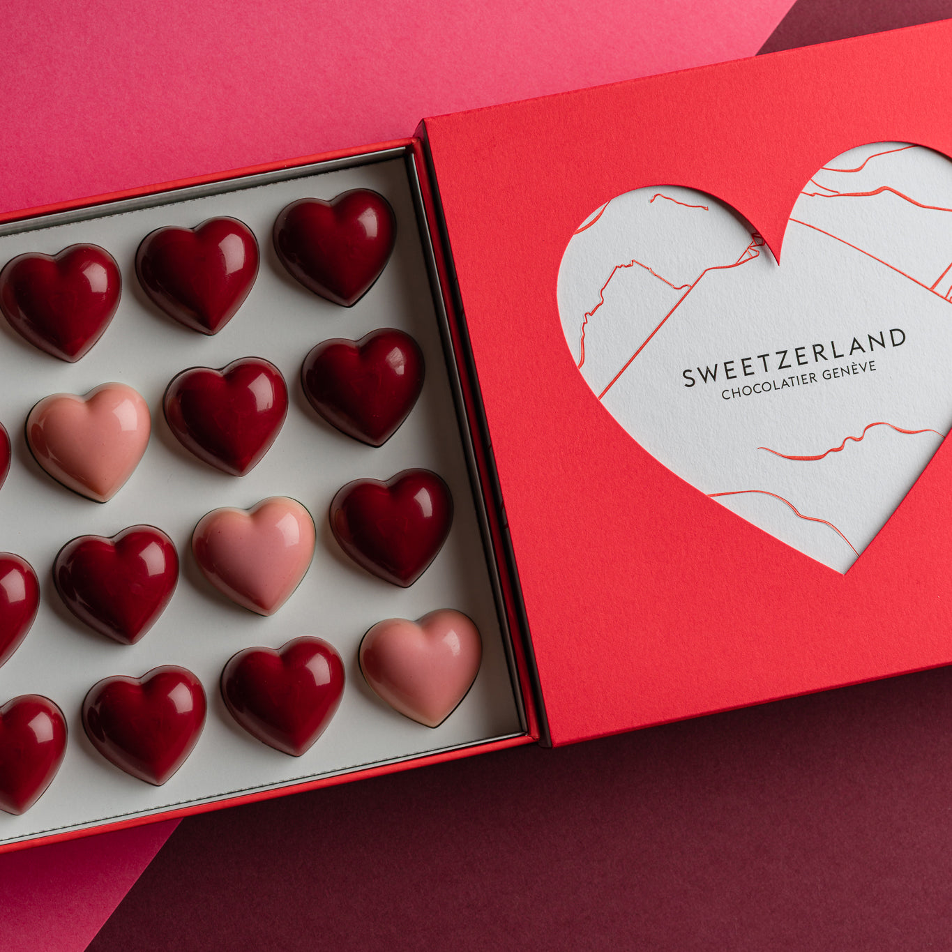 علبة أكمام القلوب الحلوة