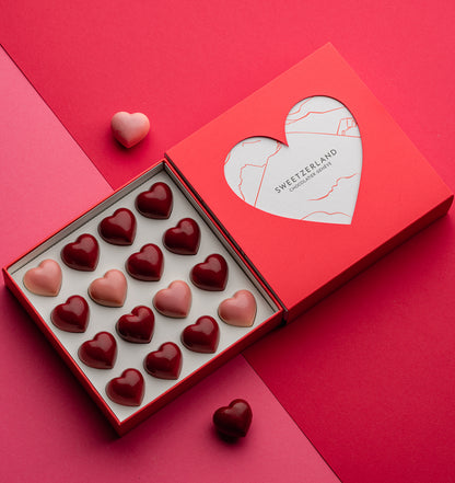 علبة أكمام القلوب الحلوة